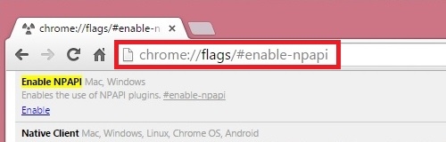 Nola aktibatu NPAPI Yandex.Browser?