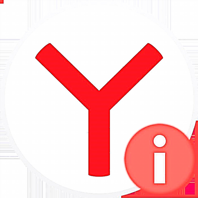 Nola jakin Yandex.Browser bertsioa