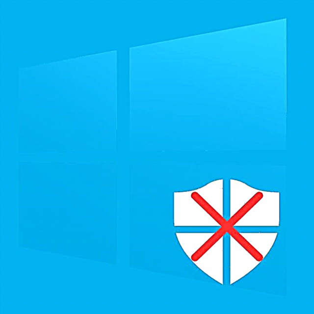 Disaktivizimi i mbrojtësit në Windows 10