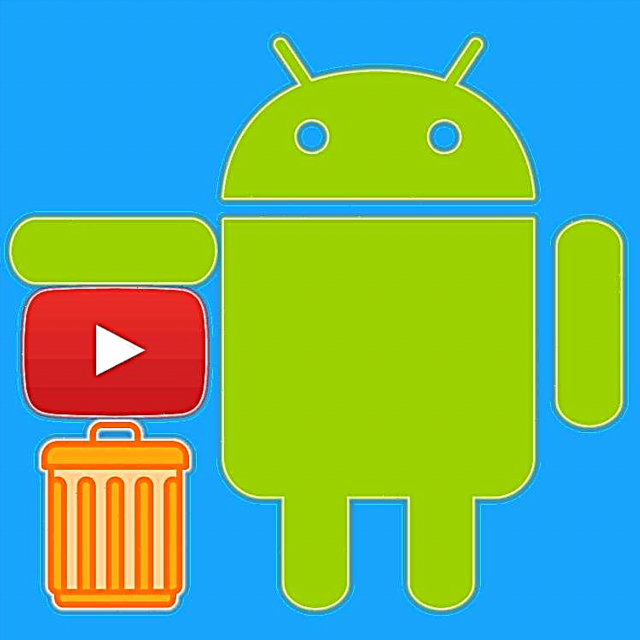 Uninstall YouTube application from Android device