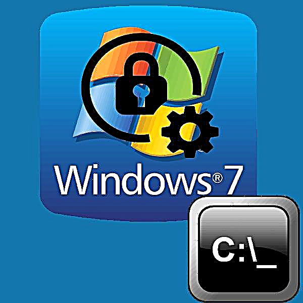 Kumaha ngareset kecap konci Windows 7 ngalangkungan "Komando Prompt"