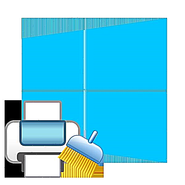 Glanhau'r ciw argraffu yn Windows 10