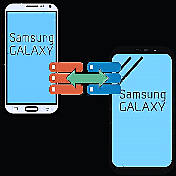Transigi datumojn de unu Samsung-aparato al alia