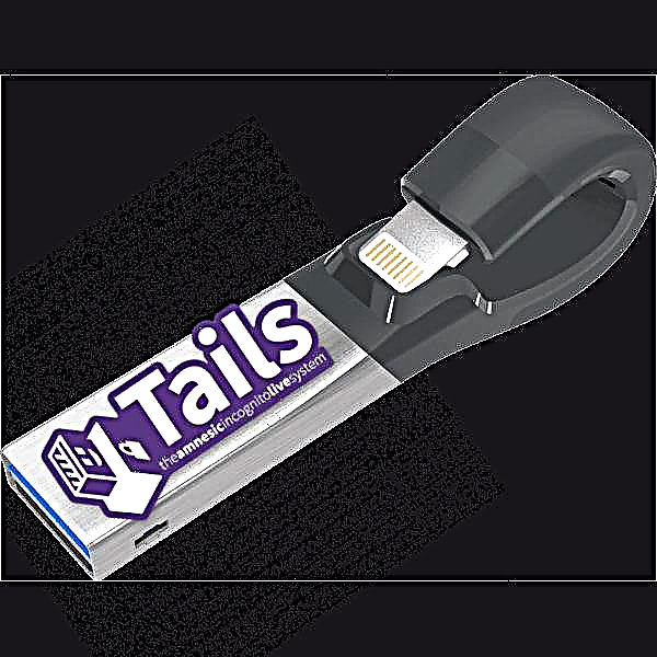 Ne shkruajmë shpërndarjen e Tails në USB flash drive