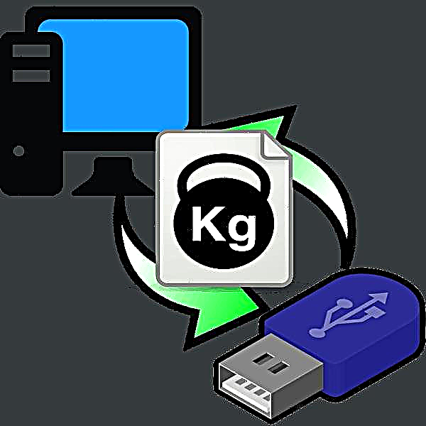Naghabol kami og daghang mga file gikan sa usa ka PC ngadto sa usa ka flash drive