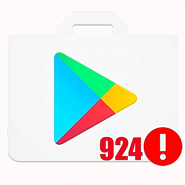 Ndandani kesalahan karo kode 924 ing Play Store