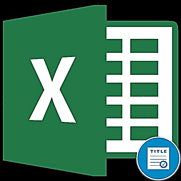 Microsoft Excel-də başlıq tərtib etmək