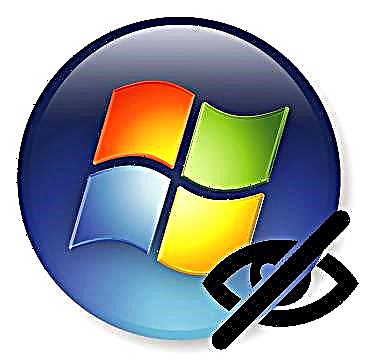 Nyumput elemen sistem file disumputkeun dina Windows 7