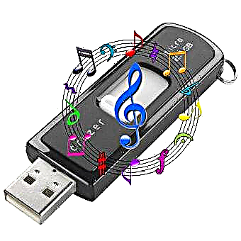 Ipalanog ang musika sa usa ka flash drive