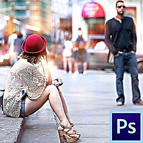 Apliki bokeh-teksturon al la foto en Photoshop