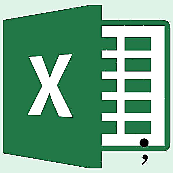 Koma bat Microsoft Excel-en aldian jartzea