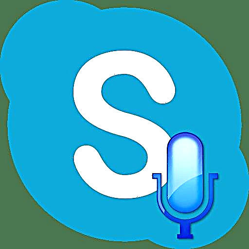 Skype programa: mikrofonoa piztu