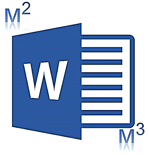 Voeg vierkante en kubieke meter simbole by in MS Word