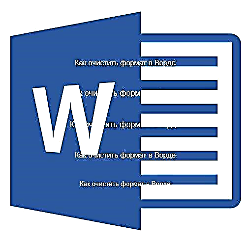 Pagwagtang sa pormat sa usa ka dokumento sa teksto sa Microsoft Word