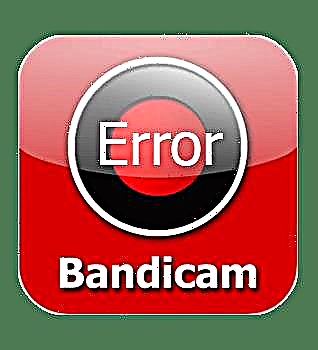 Ang error sa pagsisimula ng Codec sa Bandicam - kung paano mag-ayos