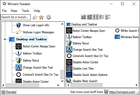 Winaero Tweaker-də Windows 10-u qurmaq