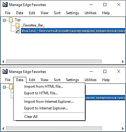 Importoni dhe eksportoni faqeshënuesit e Microsoft Edge