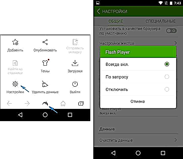 Nola instalatu Flash Player Android-en