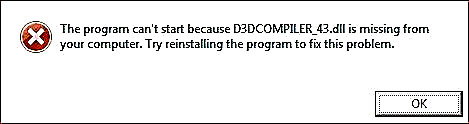 D3dcompiler_43.dll કેવી રીતે ડાઉનલોડ કરવું અને આ ફાઇલ શું છે